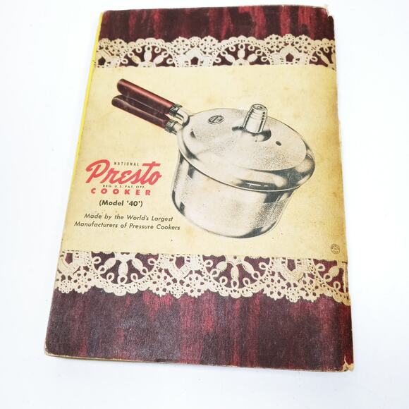 Vintage National Presto Cooker Model 40 Recipe Book Cookbook (4d) - Picture 2 of 9